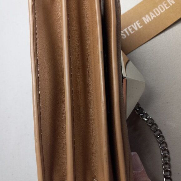 NWT Steve Madden Camel Crossbody Granny Chic Special Event Wedding Prom - Picture 7 of 8